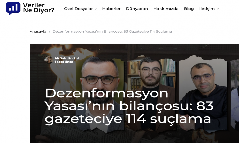 Veriler Ne Diyor? Dezenformasyon Yasası’nın bilançosu: 83 gazeteciye 114 suçlama