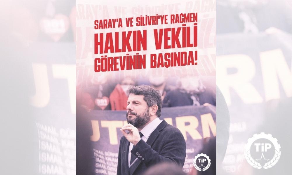 TİP: “Can Atalay’ın Hatay halkıyla buluşmasının önünde tek bir imza kaldı”