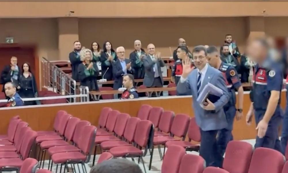 İmamoğlu, mahkeme salonundan görüntüsünü paylaştı, Erdoğan'a 