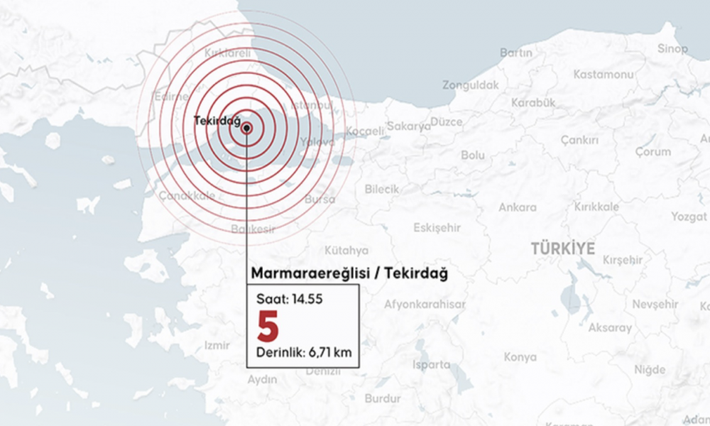 Marmara'da 5 büyüklüğünde deprem: İstanbul Valiliği saha çalışması başlattı; olumsuz bir durum bildirilmedi