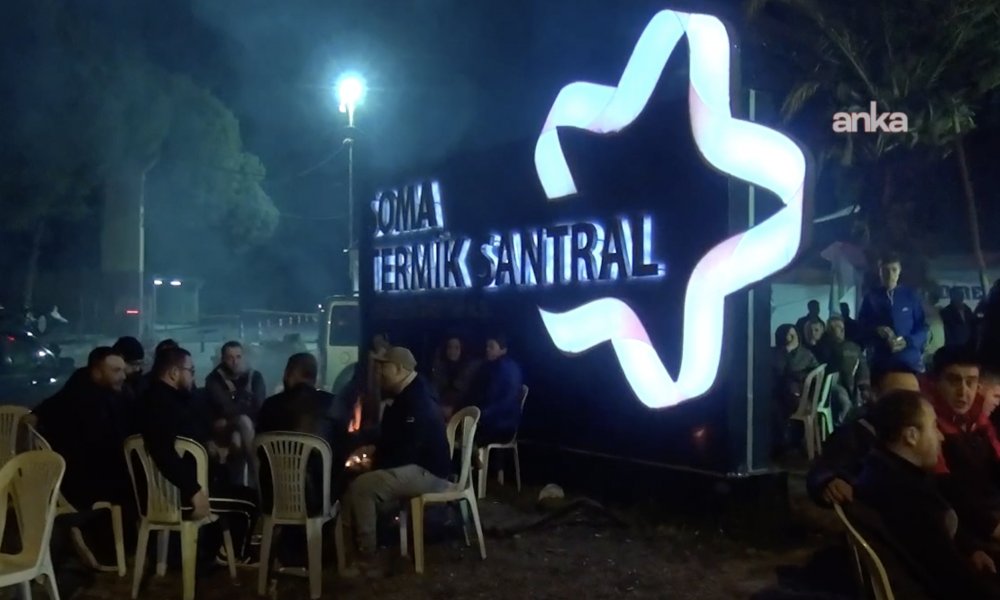 Soma'da 87 işçinin yeniden işe dönmesi talebiyle başlattığı eylem devam ediyor