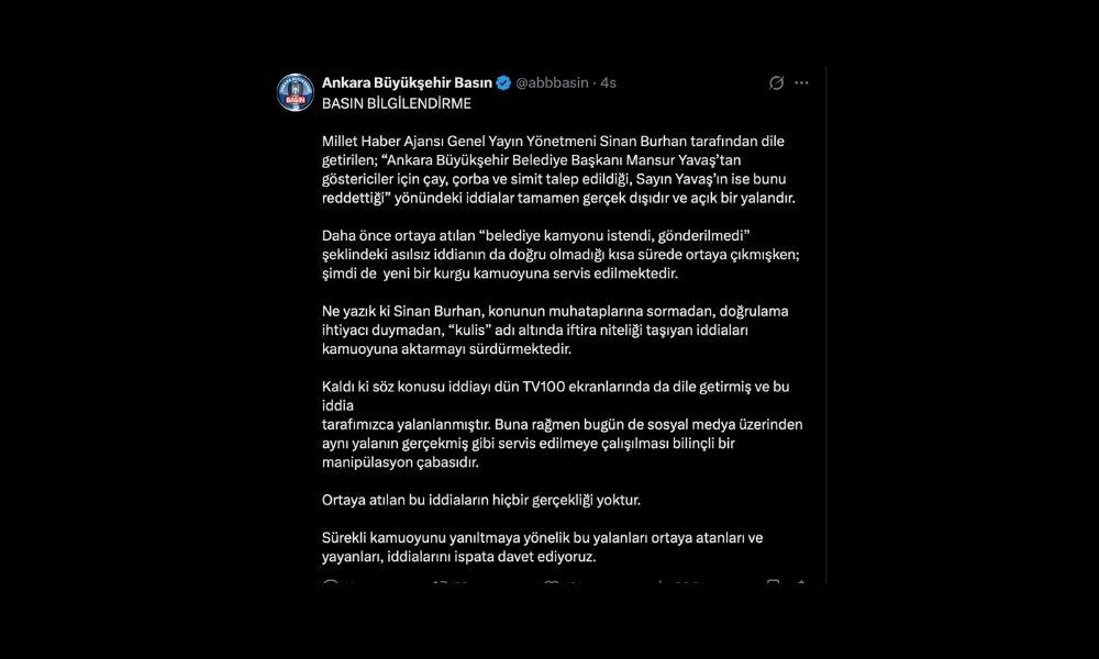 ABB’den “çay, çorba ve simit” iddiasına yalanlama: Tamamen gerçek dışı