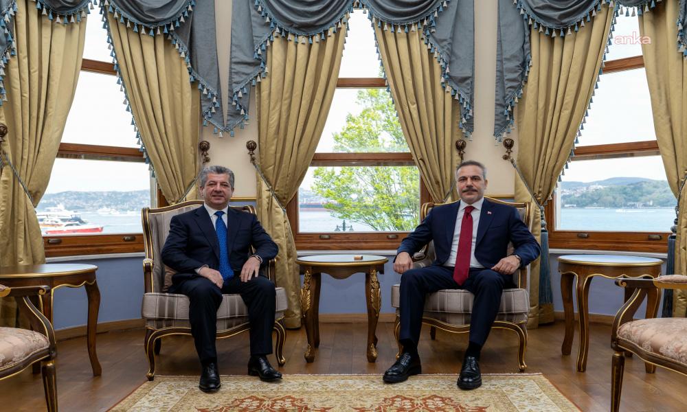 Bakan Fidan, IKBY Başbakanı Barzani ile İstanbul’da görüştü