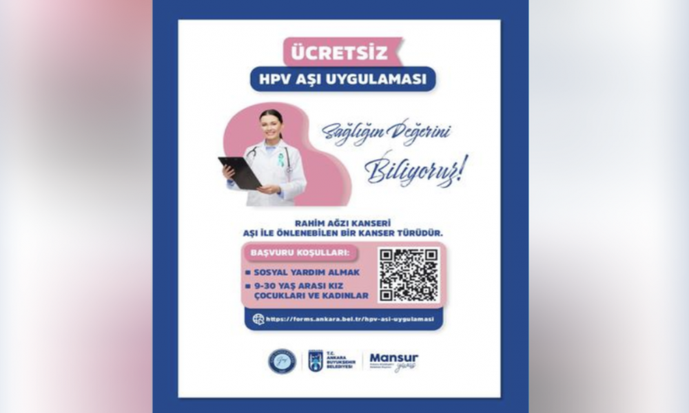 Ankara Büyükşehir Belediyesi’nin HPV aşı uygulamasında yeni dönem başladı