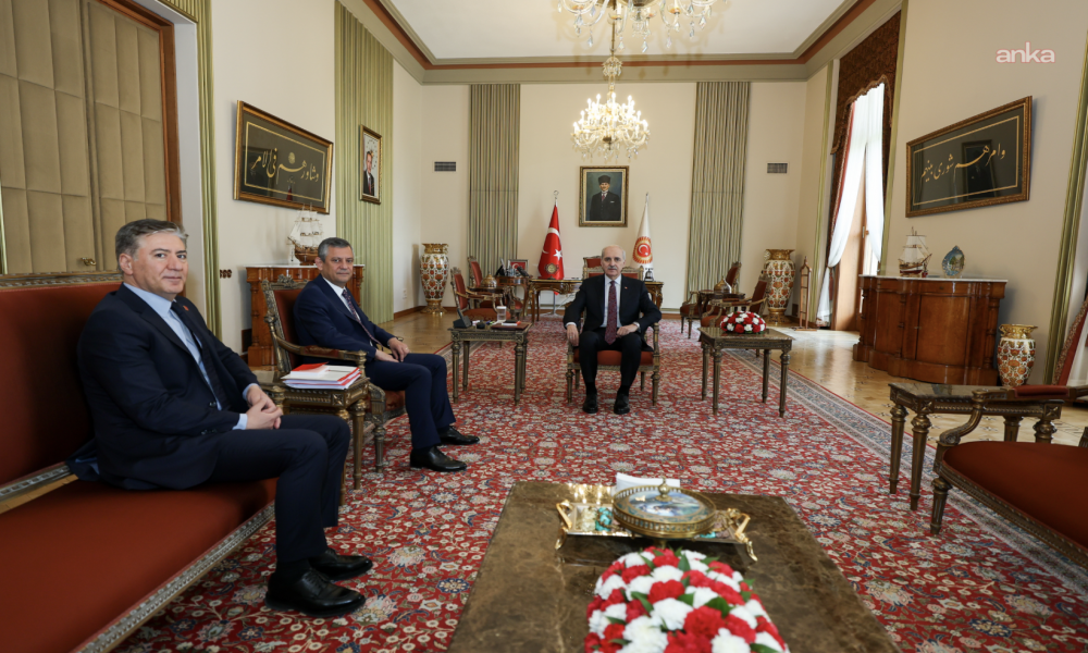 TBMM Başkanı Numan Kurtulmuş, CHP Genel Başkanı Özgür Özel'i kabul etti