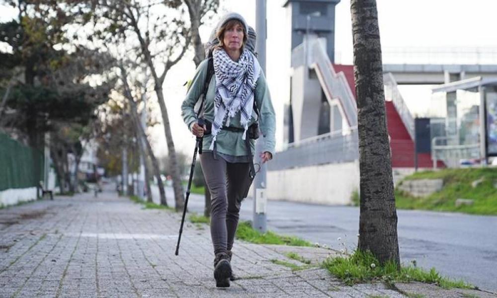 Britanya'dan Türkiye'ye Filistin yürüyüşü başlattı, 2 Mayıs'tan beri yollarda; İngiliz aktivist yarın son durağı olan İstanbul'a varacak!
