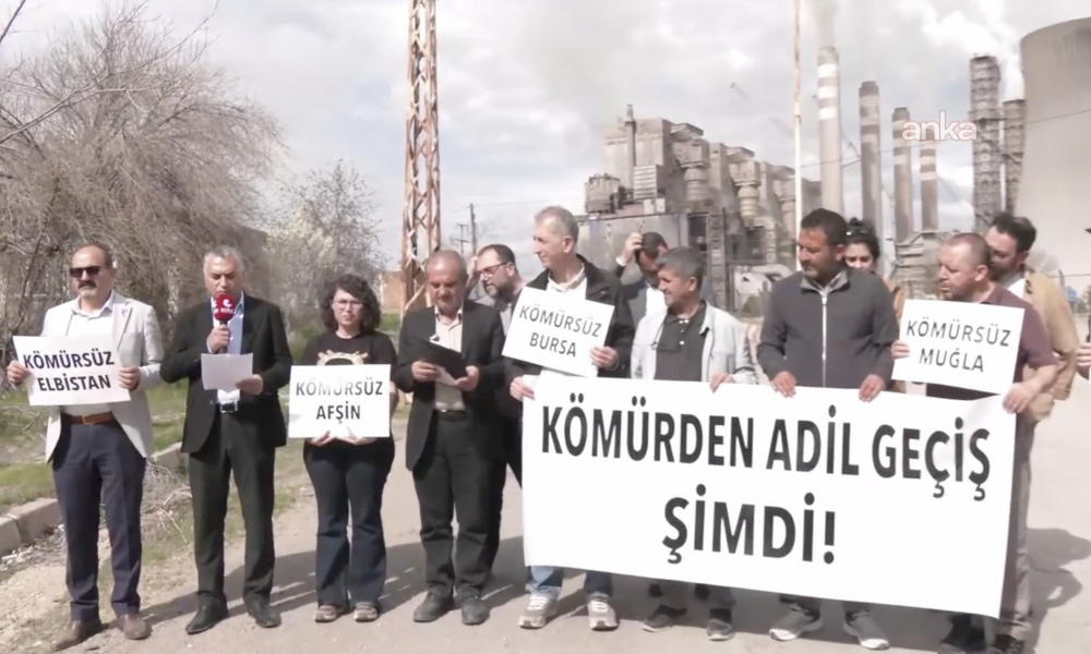 Çevre örgütleri, Afşin-Elbistan Termik Santrali önünden seslendi: Türkiye, yeni kömürlü santral yapmamalı, kömürün vadesi doldu