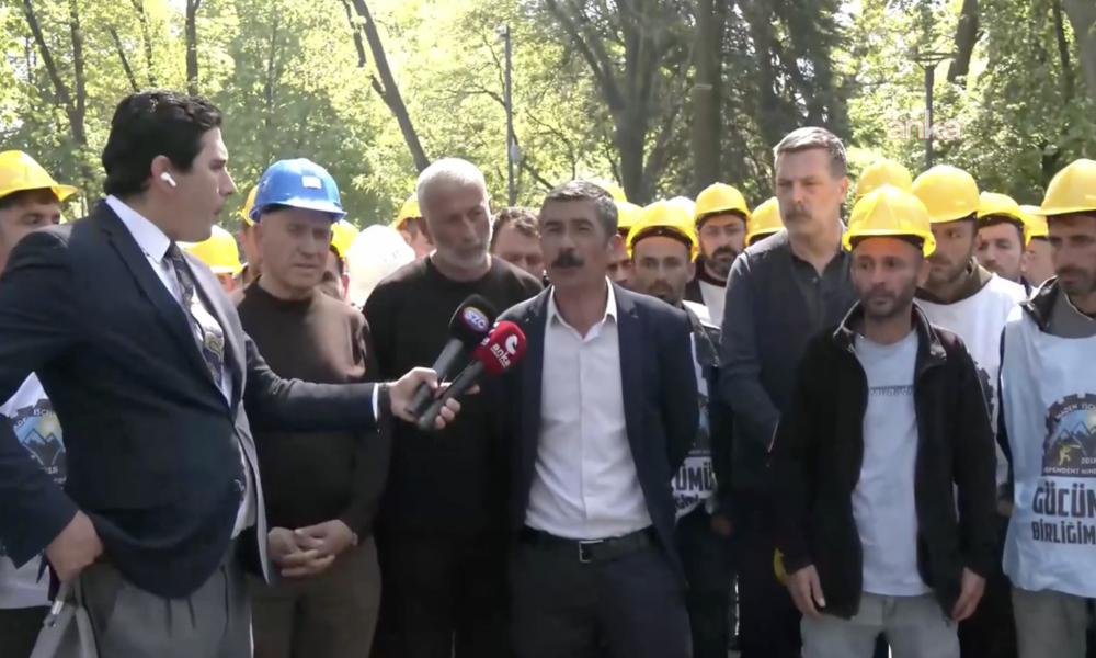 Doruk Madencilik işçilerinin açlık grevi sürüyor: Başaran Aksu, bugün Yıldızlar Holding önünde bir araya gelme çağrısını yineledi