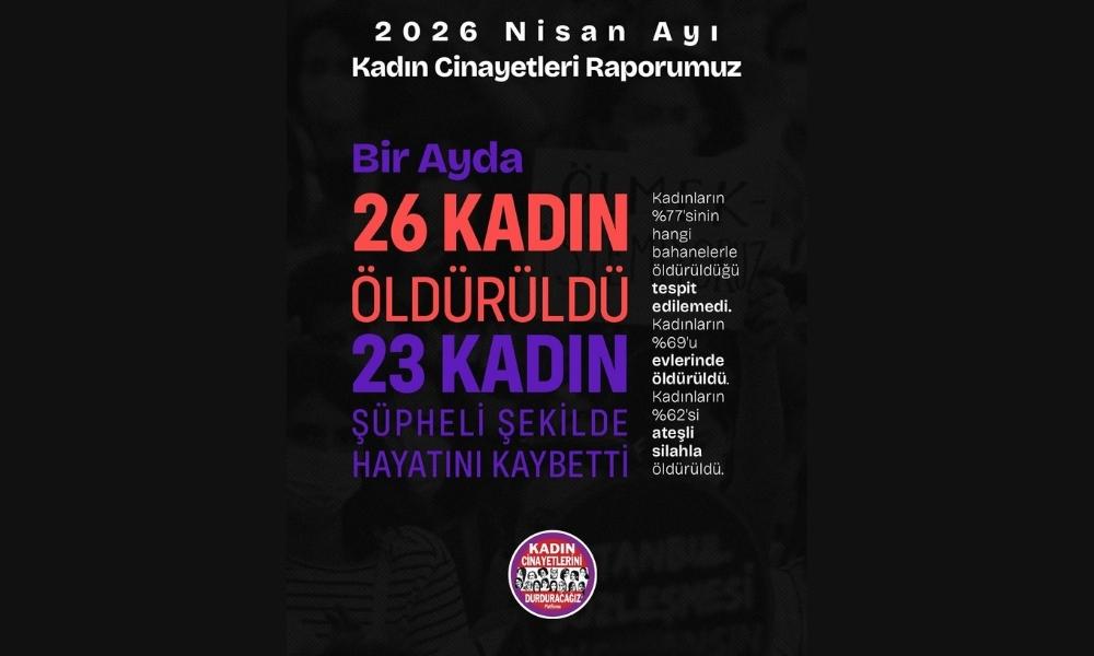 Kadın Cinayetlerini Durduracağız Platformu: Nisan ayında en az 26 kadın katledildi